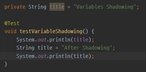 shadowing